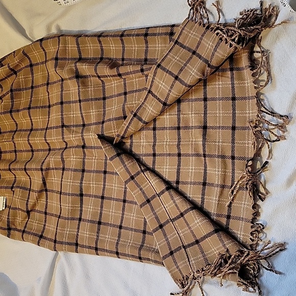 Vintage Lancaster Clothing Co Tan Plaid Lined Pencil Skirt Size 10 NWT - Picture 7 of 8